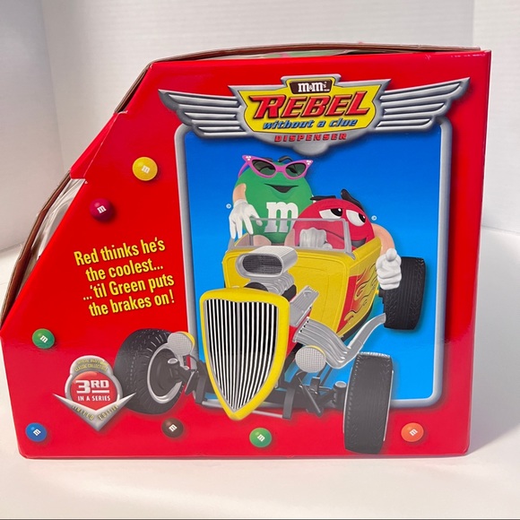 Vintage M&M's Candy Dispenser - Rebel Without A Clue - Yellow - Picture 5 of 9